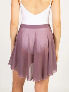 Adult Purple Balletcore Midi Length High Low Skirt