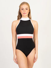 Load image into Gallery viewer, Adult Black Ivy League Mock Turtleneck Leotard
