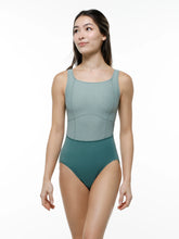 Load image into Gallery viewer, Adult Green Aspen Square Neck Tank Leotard
