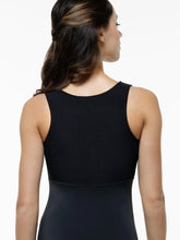 Load image into Gallery viewer, Adult Aspen Black Zip Front Tank Leotard
