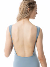 Load image into Gallery viewer, Daphne Adult Square Back Blue Leotard
