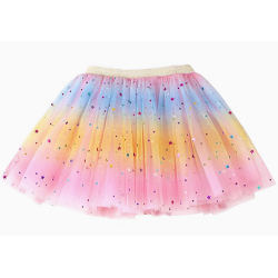 Girls Pink Star Rainbow Tutu