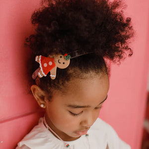 Happy Gingerbread Girl Cookie Headband