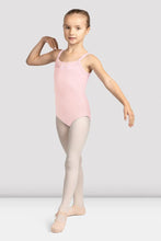 Load image into Gallery viewer, Girls Mirella Pink Glow Girl Camisole Leotard
