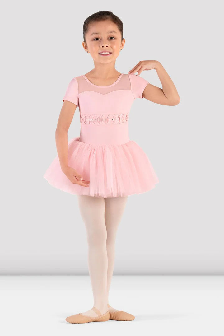 Girls Daliah Candy Pink Cap Sleeve Tutu Dress