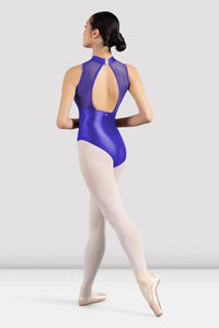 Ladies Mirella Azure Glow Open Back Leotard