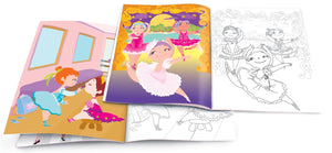 Glitter Ballerina Dry Erase Coloring Gift Set