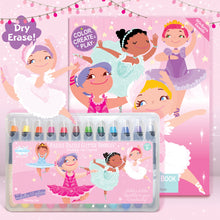 Load image into Gallery viewer, Glitter Ballerina Dry Erase Coloring Gift Set

