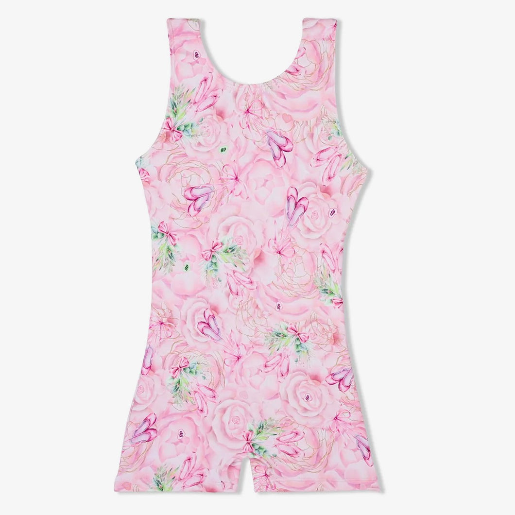 Girls Ballet Bows Biketard