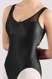 Ladies Mirella Black Glow Tank Leotard