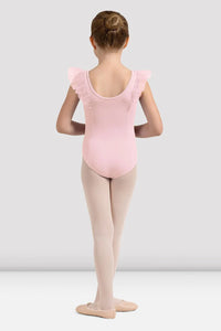 Girls Mirella Pink Miami V Frill Tank Leotard