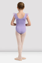 Load image into Gallery viewer, Girls Mirella Lilac Miami V Frill Tank Leotard
