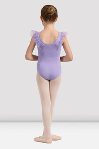 Girls Mirella Lilac Miami V Frill Tank Leotard