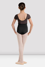 Load image into Gallery viewer, Girls Mirella Black Miami Cap Sleeve Leotard
