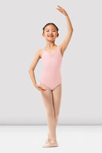 Load image into Gallery viewer, Girls Mirella Pink Paisley Scoop Neck Camisole Leotard
