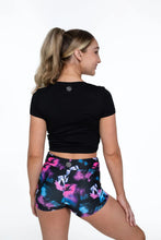 Load image into Gallery viewer, Pirouette Active Twist Front Black Tee
