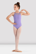Load image into Gallery viewer, Girls Olivea Lilac Open Back Leotard
