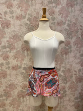 Load image into Gallery viewer, Ladies Red Pasely Print Skirt
