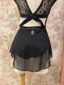 Ladies Black Mesh Skirt