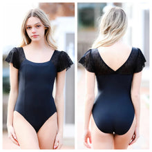 Load image into Gallery viewer, Ladies The Windsor Black Leotard
