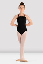 Load image into Gallery viewer, Girls Melica Black Camisole Leotard
