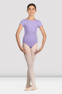 Girls Mirella Lilac Glow Girl Cap Sleeve Leotard