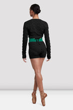 Load image into Gallery viewer, Ladies Nola Long Sleeve Black Wrap Top
