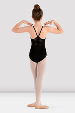 Load image into Gallery viewer, Girls Melica Black Camisole Leotard
