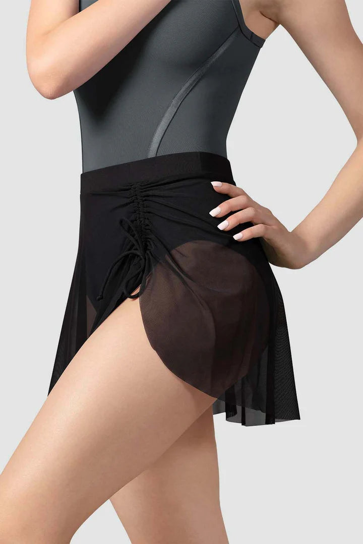 Ladies Nicky Mesh Skirt- Black