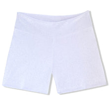 Load image into Gallery viewer, Girls Twinkly White Velvet Shorts
