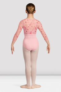 Girls Isobel Floral 3/4 Sleeve Top Pink
