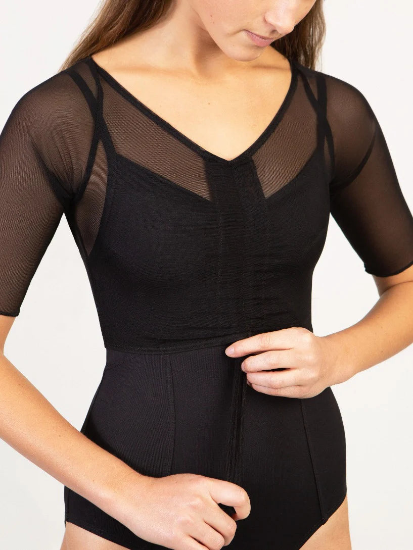 Adult Mermaid Camisole Leotard with Sweetheart Half Sleeve Top