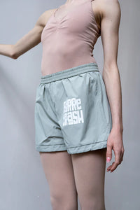 Adult Trash Bag Shorts - Mint Mist