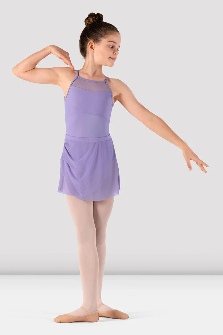 Girls Casey Lilac Mesh Skirt