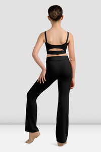 Girls Mirella Miami Black V Front Jazz Pant