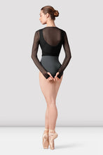 Load image into Gallery viewer, Ladies Bethan Mesh Wrap Top- Black
