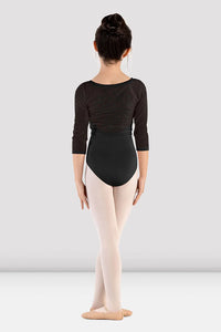Girls Black Majesty 3/4 Sleeve Top