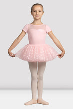 Load image into Gallery viewer, Girls Mirella Pink Glow Girl Cap Sleeve Tutu Dress
