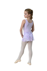 Girls Floral Lavender Printed Skirt