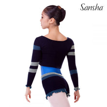 Load image into Gallery viewer, Ladies Anahita Navy Gray Sweater
