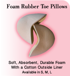 Foam Rubber Toe Pads