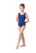 Load image into Gallery viewer, Girls Giselle Royal Scalloped Lace Leotard
