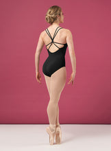 Load image into Gallery viewer, Ladies Black Camisole Strappy Back Leotard
