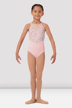 Load image into Gallery viewer, Girls Pink Floral Print Halter Leotard
