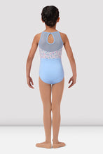 Load image into Gallery viewer, Girls Pink Floral Print Halter Leotard
