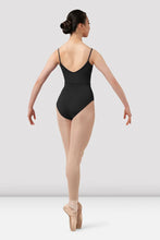 Load image into Gallery viewer, Girls Black Chevron Camisole Leotard
