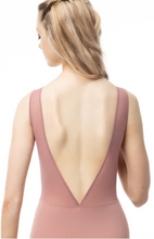 Load image into Gallery viewer, Adult Emma Pinch Front Tank Mauve Leotard
