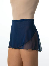 Load image into Gallery viewer, Girls Navy Wrap Skirt
