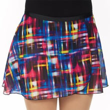 Load image into Gallery viewer, Ladies Modern Pink Blue Plaid Print Wrap On Skirt
