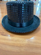 Load image into Gallery viewer, Black Glitter Hats
